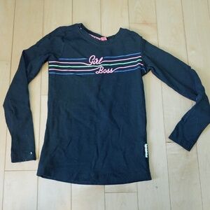 B.Nosy - Black 'Girl Boss' Long-Sleeve T-Shirt